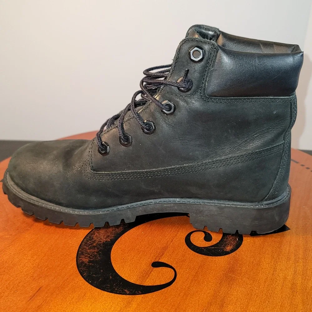 Timberland 6 Inch Premium Waterproof Boots Black Nubuck Leather 12907 Mens 7
